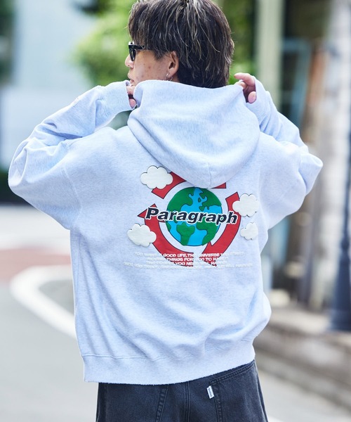 Paragraph / パーカー/--/コットン/GRN/無地 Paragraph（パラグラフ） プルオーバーパーカー フリー ブラック