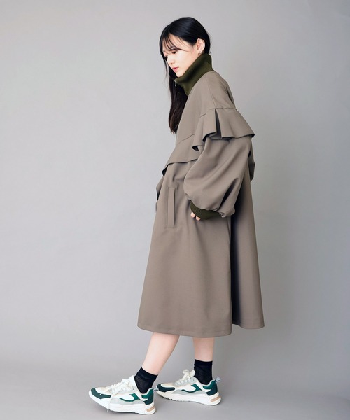 モッズコート コート Aラインフリルコート レディース : ZOZOTOWN