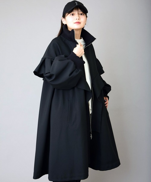 モッズコート コート Aラインフリルコート レディース : ZOZOTOWN