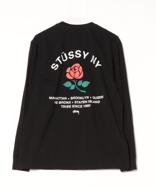 インパクト抜群★Stussy★袖グラフィック 長袖Tシャツ UNISEX STUSSY 「STUSSY」 長袖Tシャツ L ブラック メンズ : ZOZOTOWN