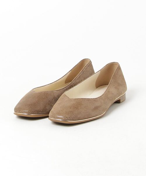 新品 ODETTE E ODILE レザー フラットパンプス 24cm ODETTE E ODILE 「ODETTE ODILE」 フラットパンプス 23.5cm
