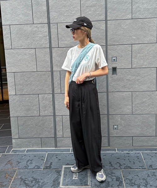 「feepur」 半袖Tシャツ MEDIUM チャコールグレー レディース