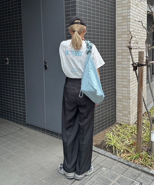 「feepur」 半袖Tシャツ MEDIUM チャコールグレー レディース