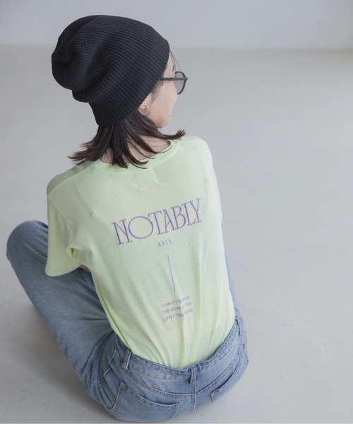 「feepur」 半袖Tシャツ MEDIUM チャコールグレー レディース