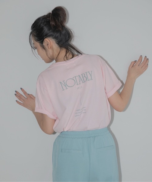 「feepur」 半袖Tシャツ MEDIUM チャコールグレー レディース