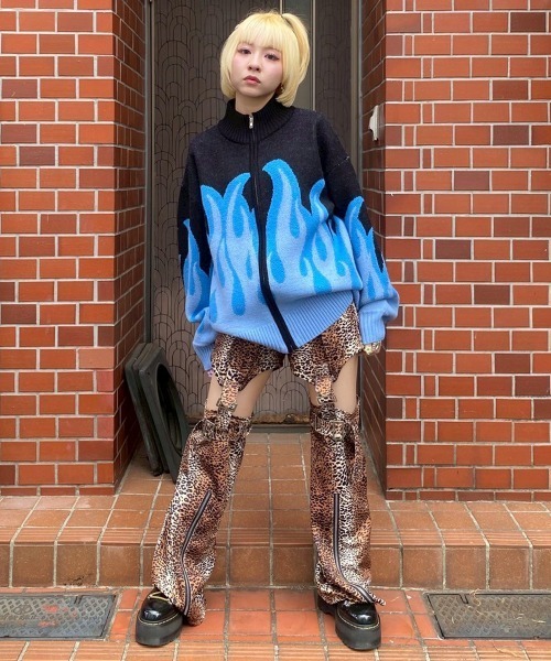 Candy Stripper トラックパンツ ジャージ ネイビー Candy Stripper（キャンディーストリッパー） パンツ CHEEKY BELTED