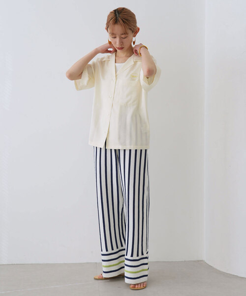 「SLOBE citron.」 7分袖シャツ FREE アイボリー レディース_画像3