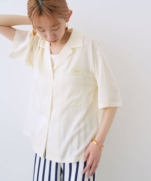 「SLOBE citron.」 7分袖シャツ FREE アイボリー レディース_画像8