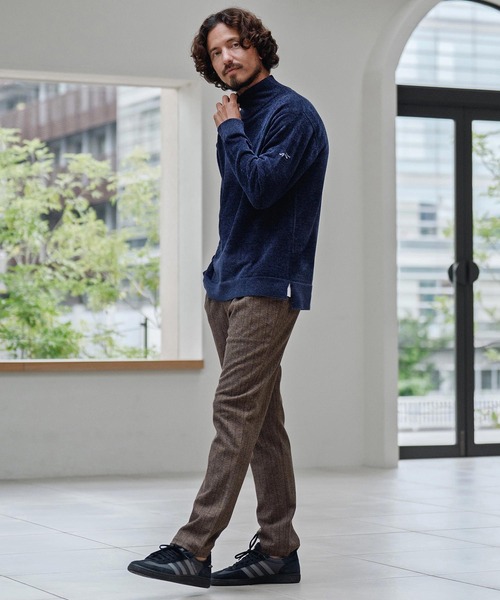 NUMBER (N)INE シャギー　ニット　メンズ　ネイビー セーター ニット mn3147-シャギー-タートルニット-サイセンタク メンズ