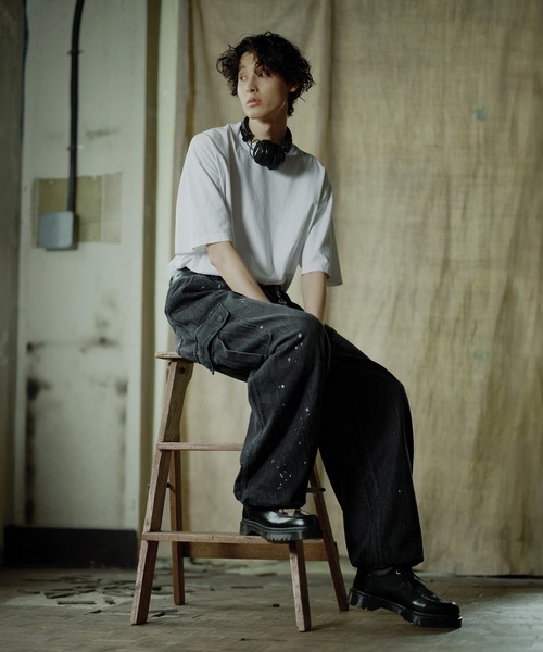 「Bleme」 加工デニムパンツ X-LARGE ブルー メンズ