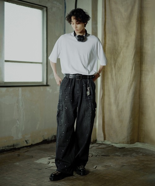 「Bleme」 加工デニムパンツ X-LARGE ブルー メンズ