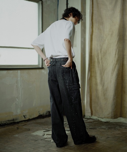 「Bleme」 加工デニムパンツ X-LARGE ブルー メンズ