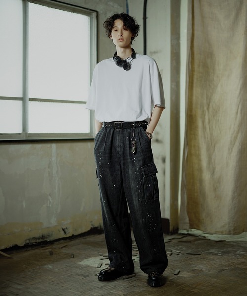 「Bleme」 加工デニムパンツ X-LARGE ブルー メンズ