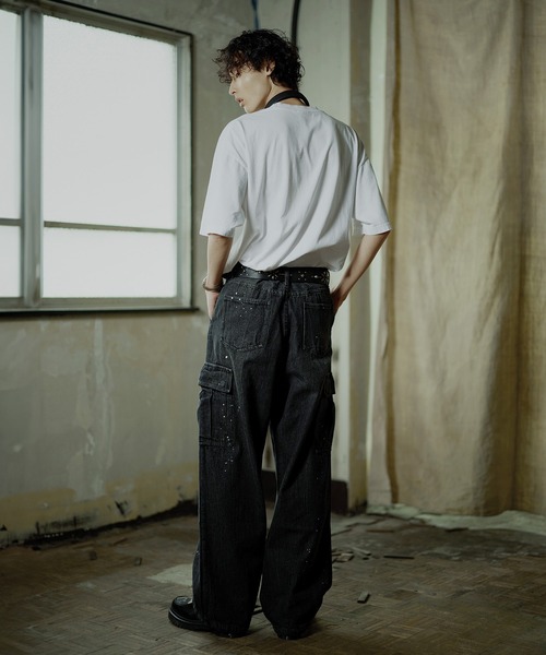 「Bleme」 加工デニムパンツ X-LARGE ブルー メンズ