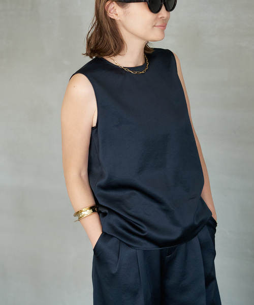 Deuxieme Classe ブラウス シャツ Minimal Satin レディース  