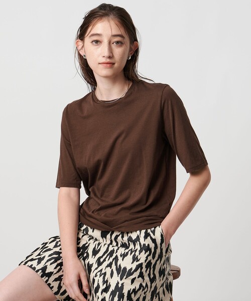 tシャツ 「WEB限定カラーあり・吸水速乾・イージーケア」ブロッキングジャージー カットソー レディース tシャツ 「WEB限定カラーあり・吸水速乾・イージーケア