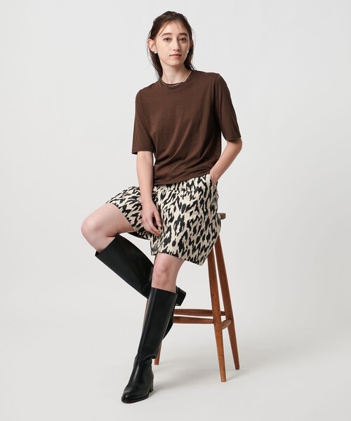 tシャツ ナチュラルジャージー カットソー レディース and it_ カットソー レディース 5分袖 綿 白 日本製 秋 春