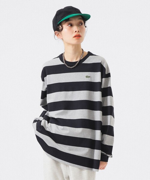 tシャツ 「別注」LACOSTE / ボーダー ロングスリーブ Tシャツ レディース