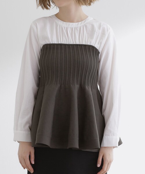 grove（グローブ） ブラウス シャツ 一枚でトレンド完成！体型カバーも