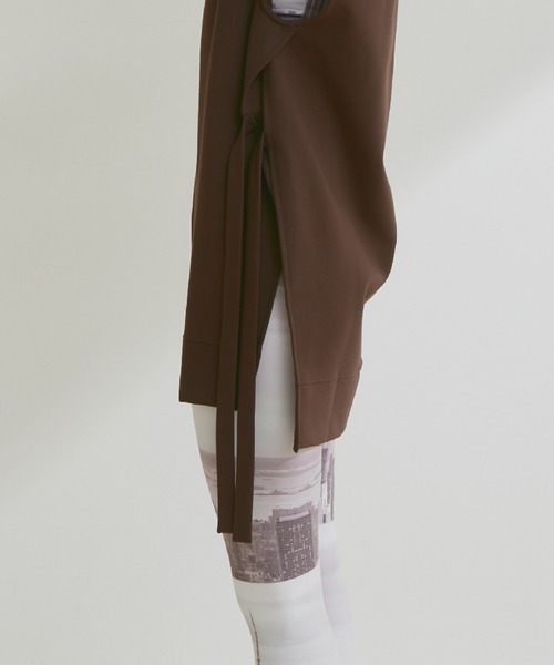 「NERGY」 ノースリーブトップス FREE ダークブラウン レディース_画像5