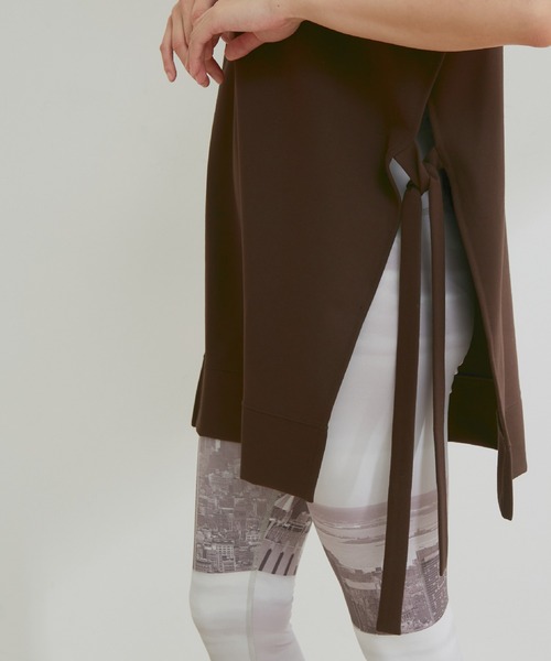 「NERGY」 ノースリーブトップス FREE ダークブラウン レディース_画像9