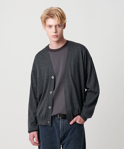 BEAUTY＆YOUTH UNITED ARROWS カーディガン SPIFFY ウール 4B Vネック