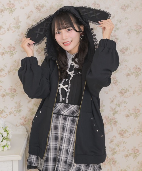 ROJITA（ロジータ） パーカー うさ耳ZIPパーカー レディース