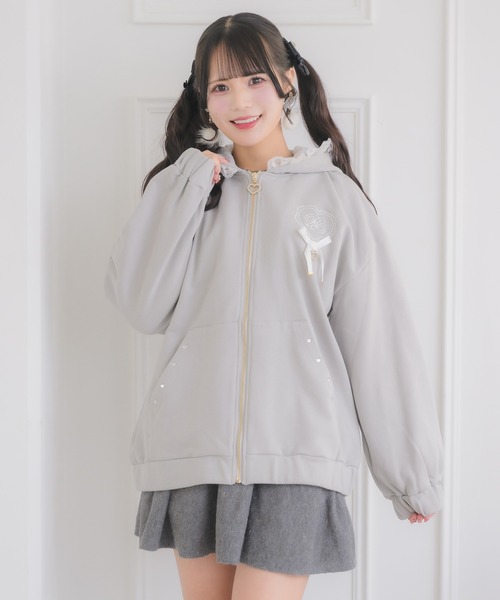 ROJITA（ロジータ） パーカー うさ耳ZIPパーカー レディース