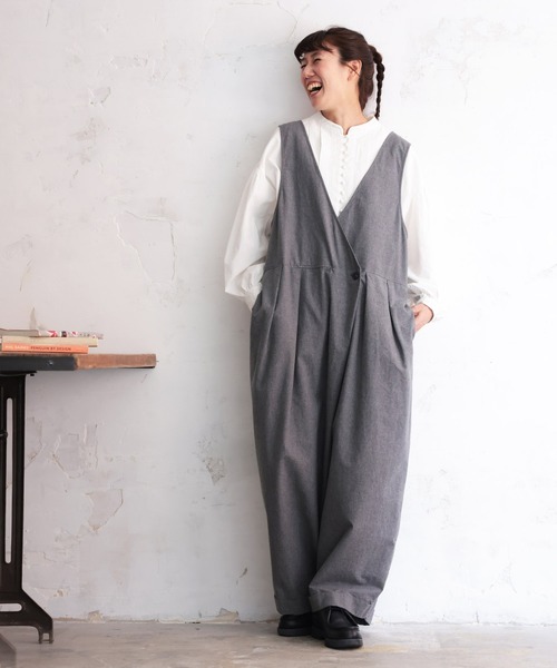 soulberry（ソウルベリー） サロペット オーバーオール はいいろ