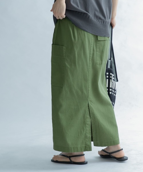 「FORK&SPOON」 スカート 1 ネイビー レディース_画像3