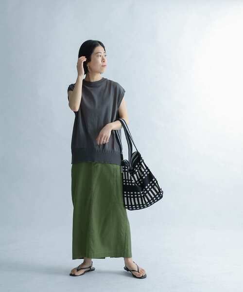 「FORK&SPOON」 スカート 1 ネイビー レディース_画像5