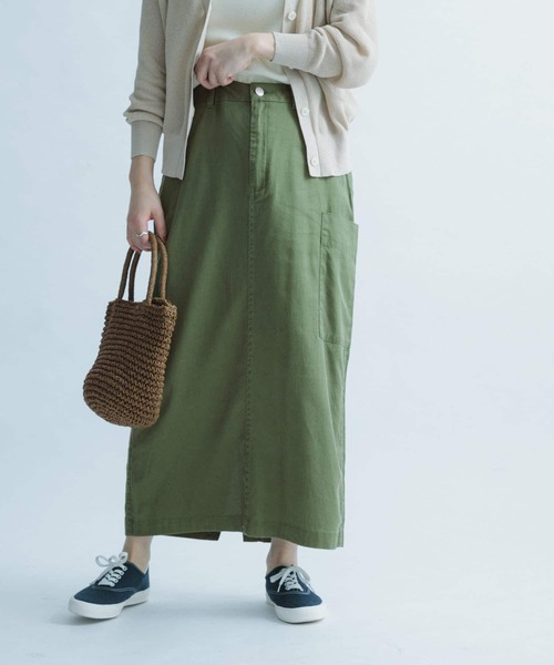 「FORK&SPOON」 スカート 1 ネイビー レディース_画像6