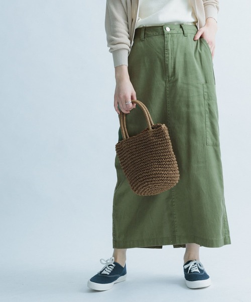 「FORK&SPOON」 スカート 1 ネイビー レディース_画像7