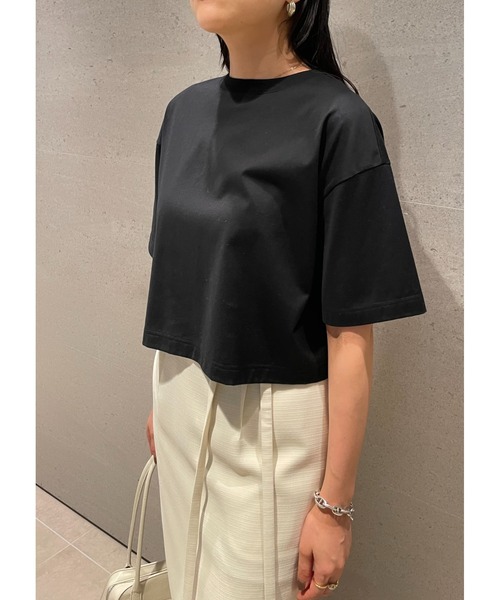 「MIESROHE」 半袖カットソー ONE SIZE ブラック レディース_画像2