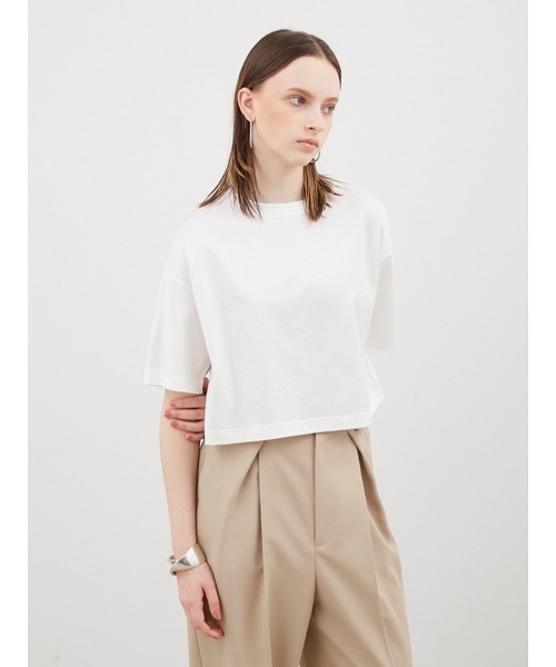 「MIESROHE」 半袖カットソー ONE SIZE ブラック レディース_画像3