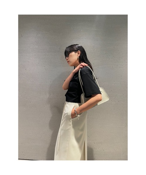 「MIESROHE」 半袖カットソー ONE SIZE ブラック レディース_画像7