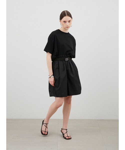 「MIESROHE」 半袖カットソー ONE SIZE ブラック レディース_画像9