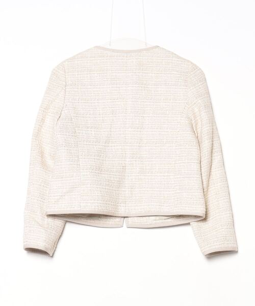 「BEAUTY&YOUTH UNITED ARROWS」 ノーカラージャケット SMALL ベージュ レディース_画像2