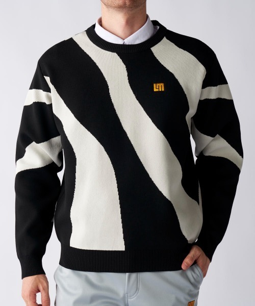 セーター ニット LOUDMOUTH ラウドマウス ゴルフウェア ワンポイント