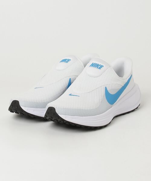 NIKE ナイキ シューズ 8.5(US) ライトブルー/ホワイト メンズ NIKE（ナイキ） スニーカー レボリューション 8 イージーオン メンズ
