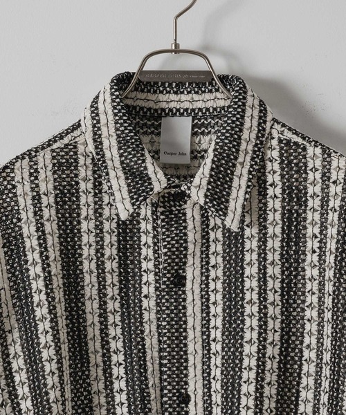 「Casper John」 半袖シャツ MEDIUM ホワイト メンズ_画像5