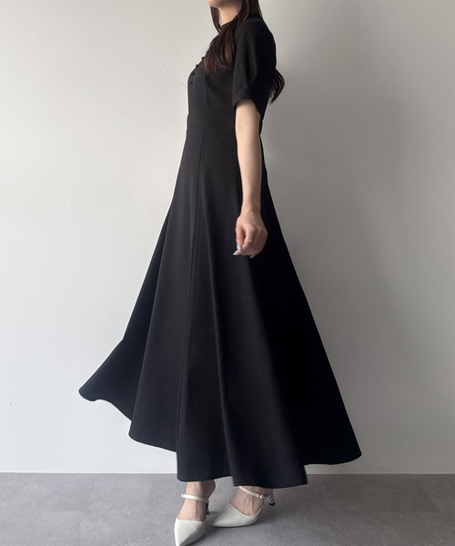 「mipiarl」 半袖ワンピース X-LARGE ホワイト レディース_画像8