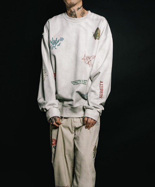 たかしすみれ　904545 Subciety（サブサエティ） トレーナー スウェット Memorial sweat