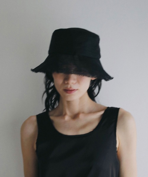 anuke アンヌーク ハット Hat ブラック 未使用品 anuke（アンヌーク） 帽子 ハット レディース Cutoff Sheer Hat