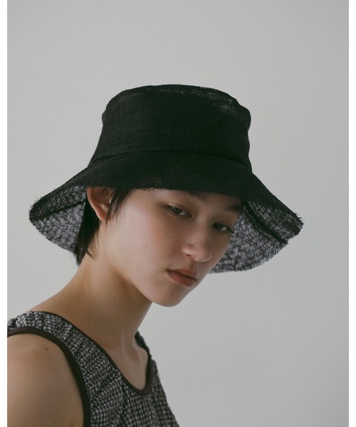 anuke アンヌーク ハット Hat ブラック 未使用品 anuke（アンヌーク） 帽子 ハット レディース Cutoff Sheer Hat