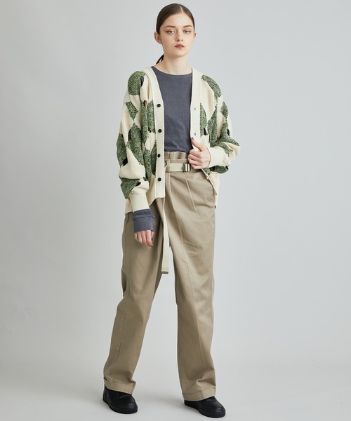 「MAISON EUREKA」 チノパンツ M ネイビー レディース_画像2