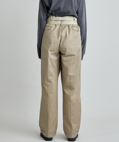 「MAISON EUREKA」 チノパンツ M ネイビー レディース_画像5