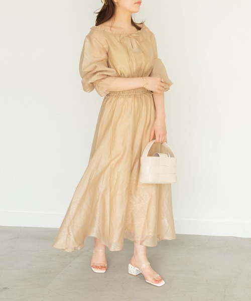 値下げ不可 Randy 新品 タグ付き ワンピース ベージュ RANDA（ランダ） 長袖ワンピース 0 ベージュ レディース : ZOZOTOWN