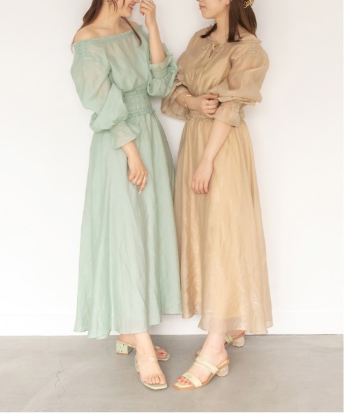 RANDA（ランダ） 長袖ワンピース 0 ベージュ レディース : ZOZOTOWN