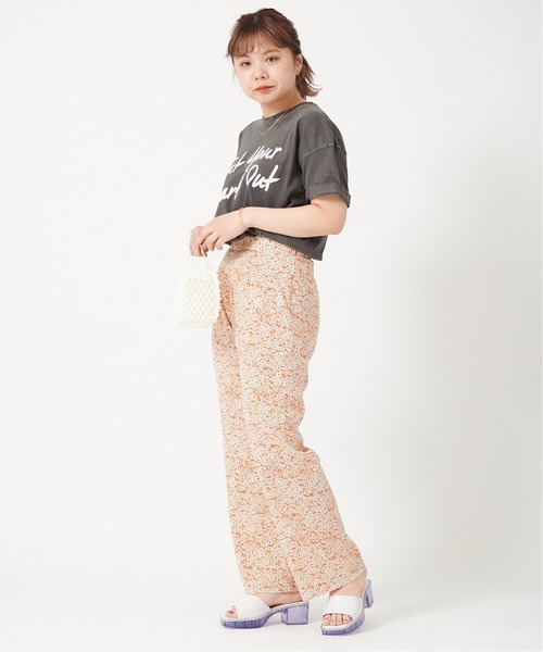 「U by SPICK&SPAN」 パンツ 34 オレンジ レディース_画像2